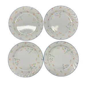 Corelle Vintage Set of 4 English Meadow Swirl 7 1/4” Bread Plates